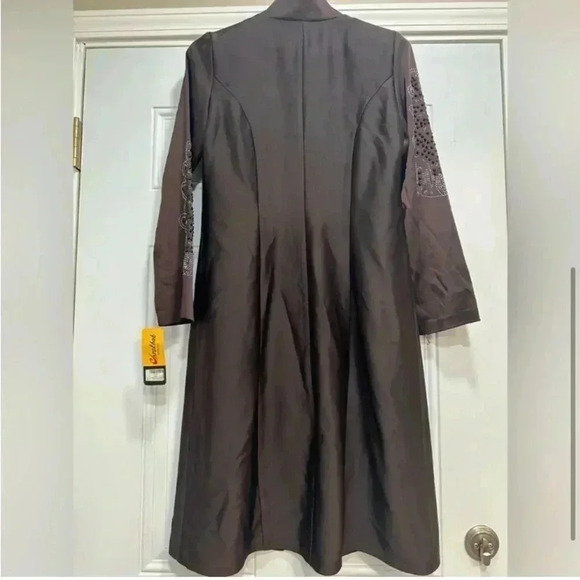 NWT Midi Dress Abaya with leaf design size 40 M - Picture 2 of 6